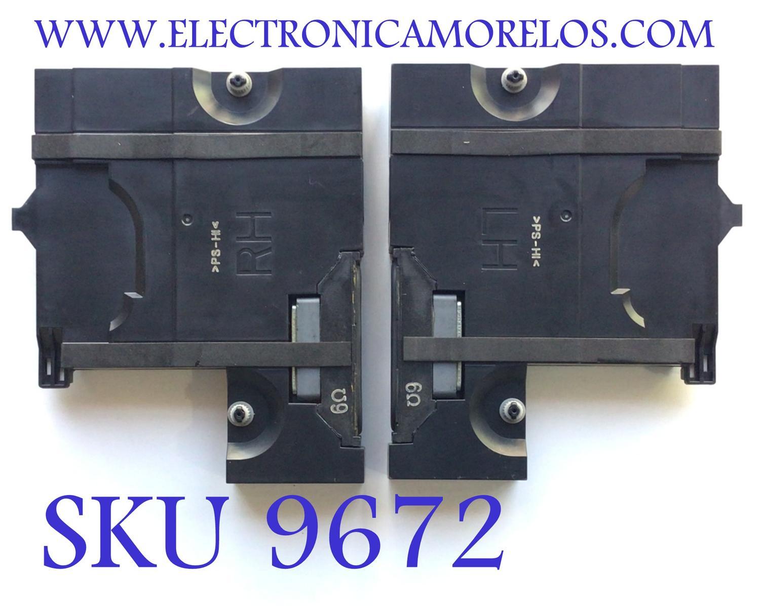 KIT DE BOCINAS PARA TV LG (2 PZ) / NUMERO DE PARTE EAB63649902 / EAB63649901 / 6Ω / 10/14W / VBC5810 / VBC5805 / MODELO 50LF6000-UB	